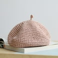 thumbnail image 2 of SikaFu Breda Hat Female Spring And Summer New Hat Straw Editor Beileo Hat Retro Literary And Version Of Pure Color Painter Hat, 2 of 8