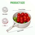 thumbnail image 5 of Multipurpose Fruit & Vegetables Strainer Bowl with Lid Kitchen Drain Basket for Washing Berries Salad, 5 of 5