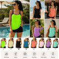 thumbnail image 7 of CLOISE Womens Tankini Swimsuits Push up 2 Piece with Boy Shorts Built in Bra Full Coverage Bathing Suit Adjustable Side Straps Color Block Swimwear Beachwear, 7 of 7