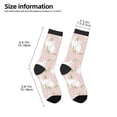 thumbnail image 2 of Fuzoiu Cute Rabbit Print Kids Socks For Boys Girls,Grip Crew Socks with Non Slip,Lightweight Stretch Crew Socks,Toddlers Crew Boot Socks, 2 of 5