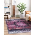 thumbnail image 2 of Rugs.com Francesca Collection Washable Rug – 8 Ft Square Antique Rose Flatweave Rug Perfect For Living Rooms, Kitchens, Entryways, 2 of 8