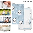 thumbnail image 2 of GZHJMY Cute Panda Print Pure Cotton Hand Towels for Bath Decorative Guest Towels Fingertip Towels for Bathroom Spa Gym, 2-Piece, 16 x 28 inches（117）, 2 of 7