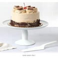thumbnail image 2 of Martha Stewart 12" x 5.7" Stoneware Cake Stand W/Server - White, 2 of 5