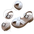 thumbnail image 5 of LIUJUNSHOP Toddler Girls Sandals Little Girls Kids Summer Shoes Toddler Sandals Beige 6-7 Years, 5 of 9