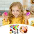 thumbnail image 3 of Dserhfy 12/24Pcs Prefilled Easter Eggs with Stuffed Bunny Mini Plastic Easter Eggs Filled with Plush Rabbit Toy Easter Basket Stuffers for Kids Boys Girls, 3 of 8