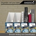 6 Pack Cardboard Magazine File Holder, Premium File Holder Organizer ...