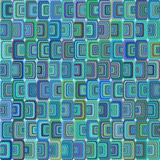 Ahgly Company Machine Washable Indoor Square Transitional Dark Turquoise Green Area Rugs, 4' Square