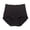 Black, variant on Women's High Waisted Full Coverage Briefs Soft Comfort Postpartum Support Plus Size Underwear Size:L