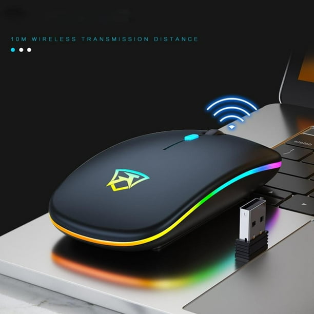 Raton Inalambrico 2.4g Bluetooth Recargable Portatil Mouse Levamdar 2.4G conexion inalambrica Bluetooth
