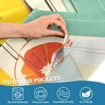 thumbnail image 3 of Yayeee Kitchen Curtains Tier Pair Light Filtering 27"x36" Rod Pocket Short Cafe Window Panel, Green Glasses, 3 of 7