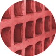 thumbnail image 1 of Ahgly Company Tapis Rond Lavable en Machine Intérieur Transitionnel Orange, 3 Pieds Rond, 1 of 7