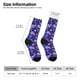thumbnail image 2 of Fotbe Skull daisy purple Calcetas Largas con Estampado para Hombre y Mujer – Calcetas de Compresión Transpirables y Elásticas, Viajar y Uso Diario Talla 5-11, 2 of 6