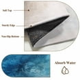 thumbnail image 5 of Ocean Beach Front Door Rugs 2x3 ft Blue Gradient Waves Summer Coastal Small Rug for Entryway Non Slip Washable Bathroom Door Mat Absorbent Floor Mat for Indoor Entrance, 5 of 9