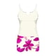 thumbnail image 5 of Trajes de baño Amzcrzy Tankini para mujer, traje de baño mujer de gran tamaño, informal, de color sólido, camiseta sin mangas dividida con cojín en el pecho, conjunto de traje de baño rosa fuerte, XL, 5 of 6