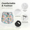 thumbnail image 6 of Picia Colorful Cute Pig Pattern Women's 2 in 1 Athletic Running Shorts High Waisted Workout Casual Gym Sweat Shorts with Comfy Liner Zipper Pockets-, 6 of 9