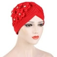 thumbnail image 4 of iHPH7 African Head Wraps Hair Turban Head Wraps for Women Head Turbans for Women Cancer Head Wraps for Women, Red One Size, 4 of 4