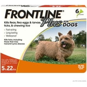 FRONTLINE Plus Flea and Tick Treatment for Dogs (Small Dog, 5-22 Pounds) 6 count