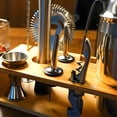 thumbnail image 6 of Postuois 10Pcs Bartending Tools Set Stainless Steel Cocktail Shaker Kit Mixology Drink Mixer Mixing Glass Measuring Jigger, 6 of 10
