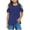 Navy2, variant on ameIAEA Kids Girl Short Sleeve Cold Shoulder Shirts Toddler Summer Solid Color Casual Tops