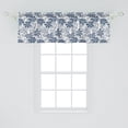 thumbnail image 2 of Ambesonne Floral Window Valance, Pastel Colors with Leaves, 54" X 18", Pale Grey Slate Blue, 2 of 3