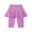 Purple, variant on KAUOD Kids Girls Athletic Ruffle Skirted Legging Pants Stretchy Knee Length Leggings with Skirt Summer Casual Sports Shorts