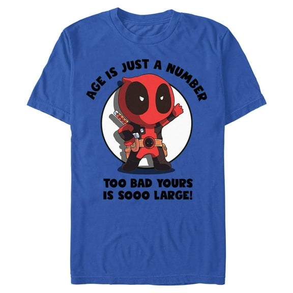 Mens Marvel: Deadpool Age Is A Number T Shirt