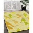 thumbnail image 2 of Ahgly Company Indoor Round Patterned Golden Brown Yellow Area Rugs, 3' Round, 2 of 6