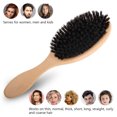 thumbnail image 3 of Juego de peines de madera con cerdas de jabalí para masaje capilar y cuidado del cabello, diseño ergonómico y portátil, ideal para regalo., 3 of 6