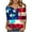 style06-Red, variant on Clothes 4th of July 3/4 Length Sleeve Womens Tops Usa Flag Print V Neck Summer Shirts Casual Elbow Length Shirt Red XL Placed Recently by Me Delivery Status