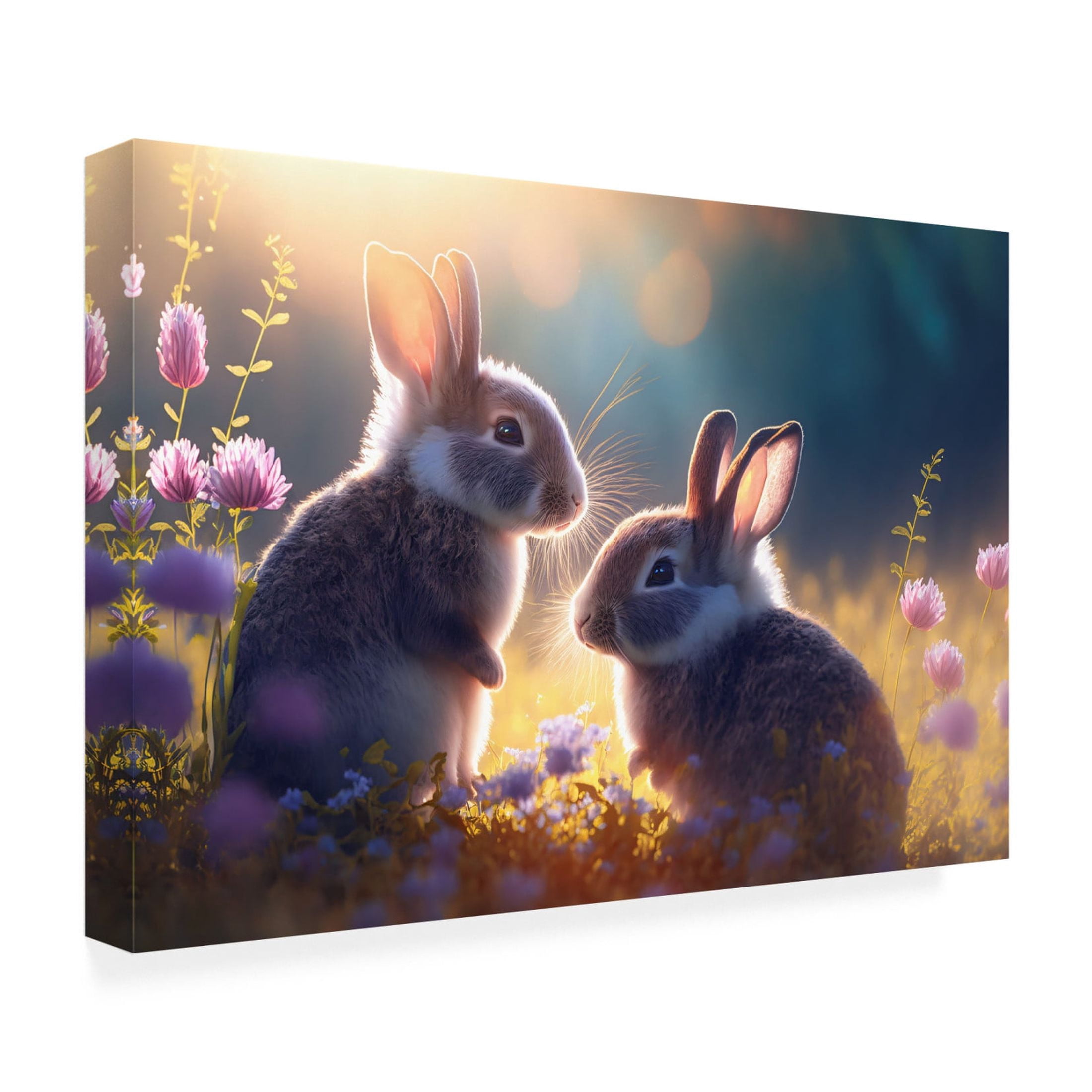 Canvas Wall Art - Ray Heere 'Woodland Animals 22' Wall Art for Living Room, Bedroom, or Office Décor by Trademark Fine Art - 32 x 22 Inches