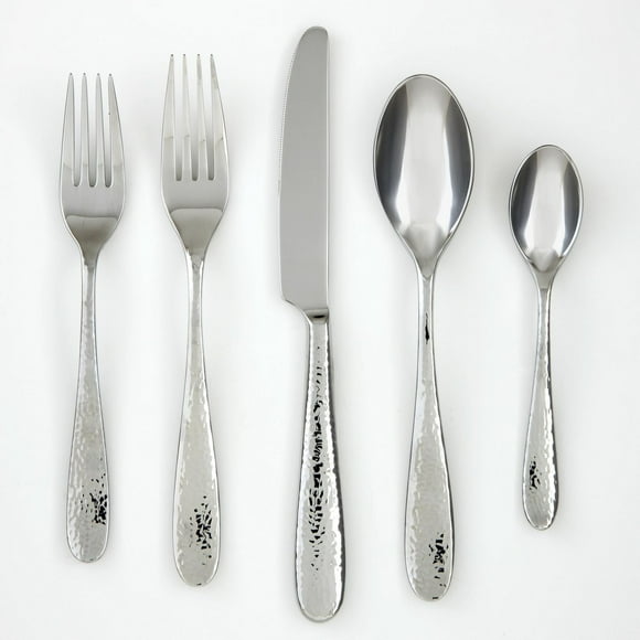 Cambridge Silversmiths Rendezvous Hammered 20-Piece Flatware Set
