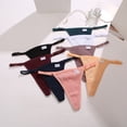 thumbnail image 5 of Tanga de algodón sexy de una sola línea con hebilla ajustable multicolor, 5 of 5