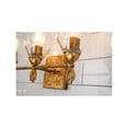 thumbnail image 2 of Lucas McKearn Felice 3-light Flame-shaped Bath Vanity Light in Antique Gold, 2 of 4