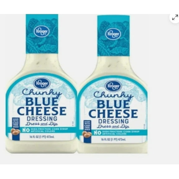 Chunky Blue Cheese Salad Dressing, 2 Bottles, 16 oz