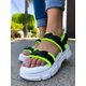 thumbnail image 2 of Sandalia con plataforma Deportiva Casual para Dama Hanna MX  Alive Black Yellow, 2 of 2