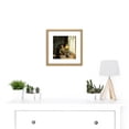 thumbnail image 2 of Christian Krohg Tired Painting 8X8 Inch Square Wooden Framed Wall Art Print Picture with Mount, 2 of 4