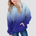 thumbnail image 2 of Staki Hoodies for Teen Girls Oversized Gradient Pullover Sweatshirts Cute Trendy Comfy Y2K Clothes 1-14Y(Dark Blue,1-2 Years), 2 of 6
