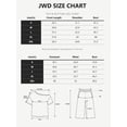 thumbnail image 2 of JWD Women's 2 Piece Pajama Set Off-Shoulder Short Sleeve Top And Wide Leg Lounge Pants Soft Cozy Sleepwear Loungewear Brown 2XL, 2 of 7