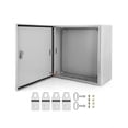 thumbnail image 2 of Historyli Caja de acero para exteriores de 16 x 16 x 8 pulgadas,caja eléctrica de acero,IP66,resistente al agua y al polvo,caja de conexiones eléctricas para exteriores e interiores., 2 of 7
