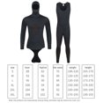 thumbnail image 1 of Trajes Húmedos Traje de neopreno con capucha de 3 mm Mono protector solar subacuático de una pieza engrosado Sywqhk Para Estrenar, 1 of 9