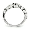 thumbnail image 2 of Sterling Silver Polished/Antiqued Flower Ring - Size 7, 2 of 3