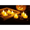 thumbnail image 4 of 6 Piece Set Premium Flameless Tealights with Timer, LED Tealights, Battery Powered Tealights, Battery-operated Tea Lights with Timer, Long Battery Life, 200+ Hours Battery Life, 4 of 6