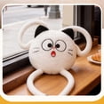 thumbnail image 4 of Funny Cat Plush Pillow Long Bendable Limbs Soft Stuffed Animal Cute Character Plush Toys Cuddle Cushion for Home Bedroom Decor Playtime Gift for Student and Adults White 1 Pack, 4 of 9