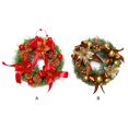 thumbnail image 2 of Billuyoard Guirnaldas colgantes de Navidad para pared de puerta, decoración para festivales al aire libre, coronas navideñas artificiales, diseño de Kits de decoración para fiestas Oro Billuyoard HA069394-02, 2 of 6