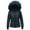 A81 Navy, variant on Maqroz Winter Jackets Women Warm Padded Parka Puffer Jacket Quilted Short Down Coat Thick Parkas Warm Zip Up Jackets with Faux Fur Hood Outerwear, Coffee XXL