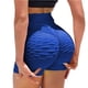 thumbnail image 4 of Gibobby Leggings cortos yoga mujer Pantalones altos 2PC Levantamiento Leggings Cintura Yoga Mujeres Shorts cortos Butt para pantalones de yoga(Gris,Azul,G), 4 of 5