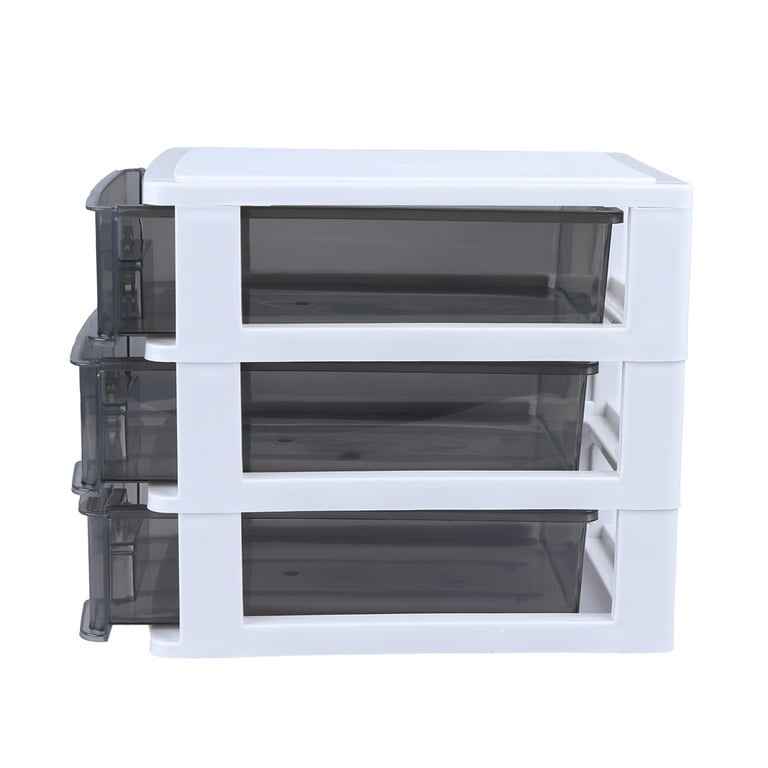 Three-layer Plastic Drawer Type Closet, Portable Storage Cabinet