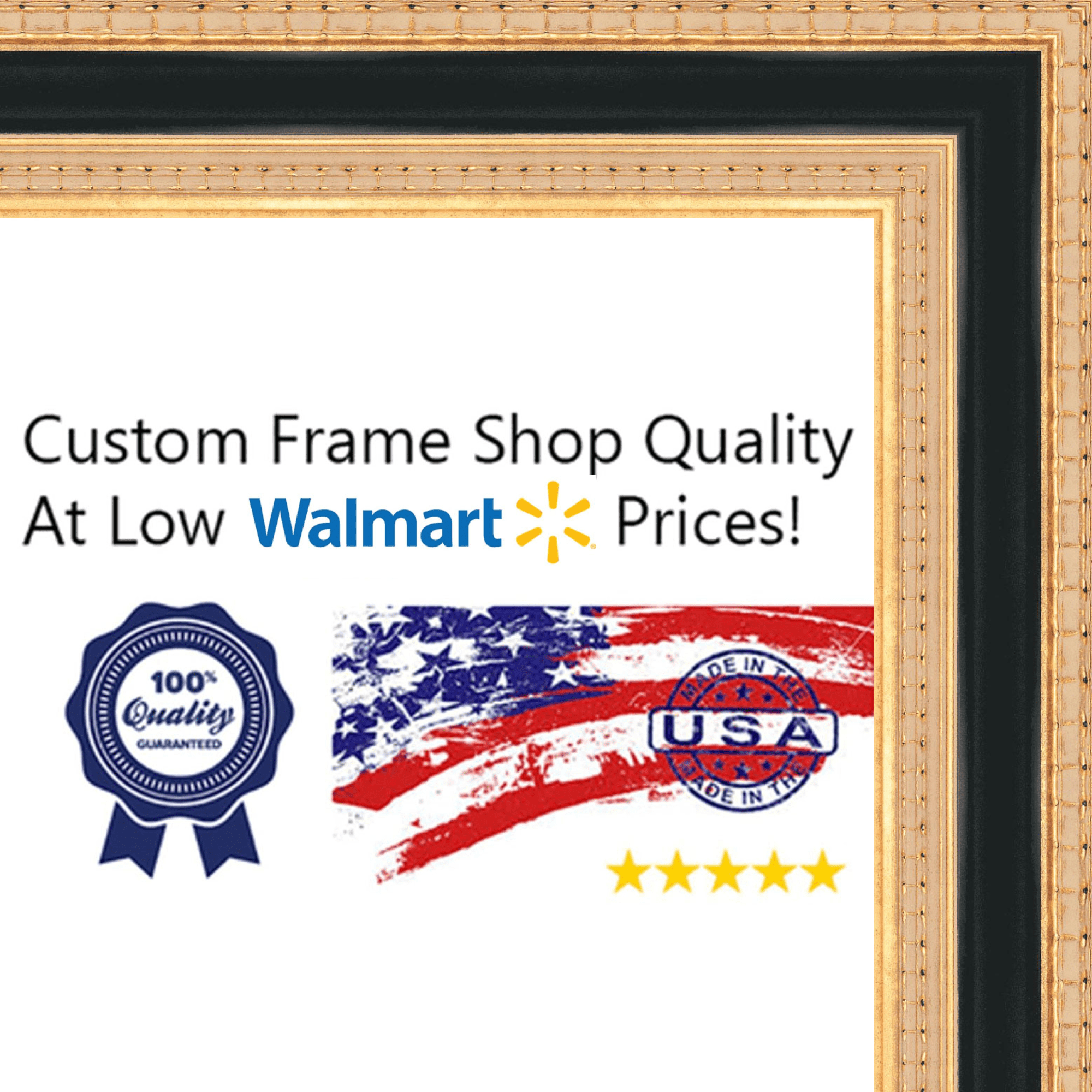 23x35 Classy Two Tone Black On Solid Gold Wood Frame Great For 23x35 Classy Two Tone Black On Solid Gold Wood Frame Great For Posters Photos Art Prints Mirror Chalk Boards Com