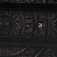 thumbnail image 5 of Baxton Studio Yelena Traditional Black Finished Wood 3-Drawer Storage Cabinet, 5 of 10