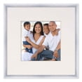 thumbnail image 2 of 6x6 Frame Silver With White Picture Mat For 6x6 Photo - Silver 9x9 Frame To Display Print or Poster, 2 of 8